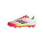 adidas Unisex Çocuk F50 LEAGUE FG/MG J Futbol Ayakkabısı (Sert Zemin) FTWWHT/CBLACK/SYELLO 37 2/3