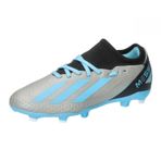 adidas Unisex Çocuk X Crazyfast Messi.3 Fg J Futbol Ayakkabisi, Silvmt/Bliblu/Cblack, 27.5