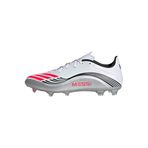 adidas Unisex F50 Messi League Firm Multi Ground Football Boots White 6.5 krampon, Cloud White Lucid Red Silver Metallic, 38 EU