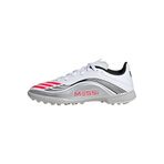 adidas Unisex Kids F50 Messi League Kids futbol ayakkabısı, tekerlekli çim, Cloud White Lucid Red Silver Metallic, 29 EU