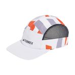 adidas Unisex Terrex Climacool 5panel Grafik Şapka Beyzbol Şapkası, Beyaz / Yarı Darbeli Turuncu / Siyah, M