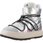 adidas Unisex x Moon Boot Ace Mid ayakkabı, Mat Gümüş Çekirdekli Siyah Lucid Red, 38 EU