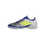 adidas Unisex Yetişkin F50 LEAGUE TF MESSI Futbol Ayakkabısı (Halı Saha) SILVMT/SYELLO/LUCBLU 41 1/3