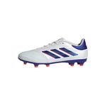 adidas Unisex's Copa Pure Ii League Futbol Kramponları Sağlam Zemin Ayakkabıları, Bulut Beyaz Lucid Mavi Güneş Kırmızısı, 27 EU