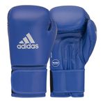 adidas Velcro IBA Boks Eldiveni, Antrenman, Delme ve Boks için - Erkekler ve Kadınlar için (10 oz, Mavi)