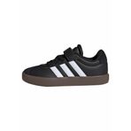 adidas VL COURT 3.0 EL C Unisex Çocuk Spor Ayakkabı Düşük Bilekli (Futbol Dışı), CBLACK/FTWWHT/CBLACK, 31.5 EU