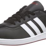 adidas Vlcourt, Erkekler Low-Top spor ayakkabıları, Siyah (Siyah/Beyaz/Beyaz), 10.5 UK (45 1/3 AB)