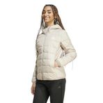 adidas W ESS L D HO J Kadın Spor Dış Giyim, wonder beige, XS