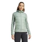 adidas W MULTI HYB JKT Kadın Spor Dış Giyim, silver green, XS