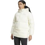 adidas Xpl Goose Jkt Kadın Mont XS Beyaz Renkli Dokuma Kesim Kalıbı ile Şık Tasarım