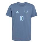 adidas Y MESSI N&N G T Erkek Çocuk Baskılı/Desenli Kısa Kollu Tişört, preloved ink, 13-14 Yaş
