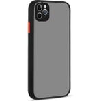 Adige Apple iPhone 11 Pro Max Hux Arkası Buğulu Sert Mika Siyah Kılıf
