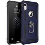 Adige Apple iPhone Xr Kılıf Vega Yüzüklü Standlı + Ekran Koruyucu - Lacivert