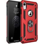 Adige Apple iPhone XR Vega Yüzüklü Standlı Darbe Korumalı Kırmızı Kılıf