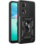 Adige Honor 70 Kılıf Yüzüklü Sürgülü Kamera Korumalı Pars - Siyah
