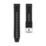 Adige Huawei Watch Gt 2 Pro İle Uyumlu Kordon Kayış Dikiş Desenli Silikon Krd102 Lms 22/dds Siyah