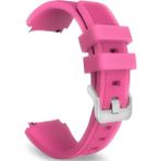 Adige Nubia Red Magic Watch Kordon Kayış Çizgili Silikon 22-czg - Pembe