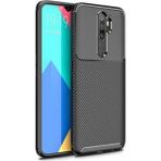 Adige Oppo A9 2020 Kılıf Negro Karbon Desen Silikon - Siyah