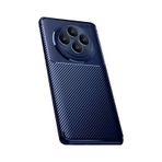 Adige Oppo Reno 11fs Uyumlu Kılıf Negro Kabon Fiber Desen Silikon Lacivert
