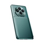 Adige Oppo Reno 11fs Uyumlu Kılıf Negro Kabon Fiber Desen Silikon Yeşil