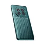 Adige Realme 12 Pro Uyumlu Kılıf Negro Kabon Fiber Desen Silikon Yeşil