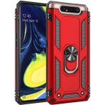 Adige Samsung Galaxy A80 Kırmızı Vega Yüzüklü Standlı Darbe Korumalı Kılıf
