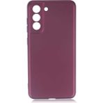 Adige Samsung Galaxy S21 Fe Kılıf Premier Silikon + Ekran Koruyucu - Mürdüm
