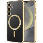 Adige Samsung Galaxy S24 Kılıf Demre Magsafe Şarj Özellikli + Ekran Koruyucu - Gold