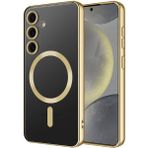 Adige Samsung Galaxy S24 Plus Kılıf Demre Magsafe Şarj Özellikli + Ekran Koruyucu - Gold