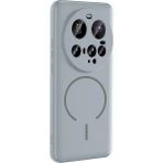 Adige Xiaomi 15 Ultra Kılıf Silikon Meta Magsafe Kablosuz Şarj Özellikli - Gri