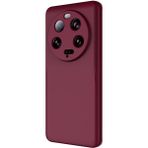 Adige Xiaomi Mi 13 Ultra Kılıf Lansman Içi Kadife Silikon + Ekran Koruycu - Mürdüm