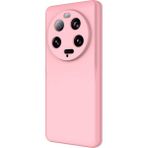 Adige Xiaomi Mi 13 Ultra Kılıf Lansman Içi Kadife Silikon + Ekran Koruycu - Pembe