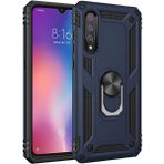 Adige Xiaomi Mi 9 Lacivert Vega Yüzüklü Standlı Darbe Korumalı Kılıf