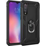 Adige Xiaomi Mi 9 Siyah Vega Yüzüklü Standlı Darbe Korumalı Kılıf