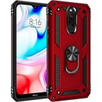 Adige Xiaomi Redmi 8 Kırmızı Vega Yüzüklü Standlı Darbe Korumalı Kılıf