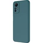 Adige Xiaomi Redmi Note 12S Kılıf Lansman Içi Kadife Silikon + Ekran Koruycu - Yeşil