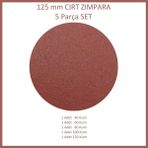 Adilon 125 mm Cırt Zımpara Seti, 5 Parça - 125 Kum