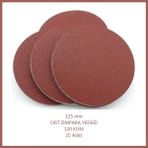 Adilon 125 mm Cırt Zımpara Yedeği, 120 Kum (25 Adet)
