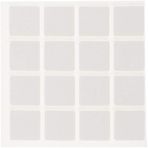 Adilon 16'lı 25x25 mm Kare Beyaz Eva Bazlı Keçe