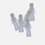 Adilon 8mm Plastık Dokme Dübel Beyaz