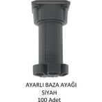 Adilon Baza Ayağı 10-15 cm plastik Çok Amaçlı Dolap Ayağı Siyah 100'LÜ - 100 Adet