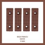 Adilon Baza Pabucu, Plastik Takoz Ayak, Kahve (4 Adet) - Kahverengi