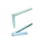 Adilon Katlanır "L" Konsol, Beyaz, 40 Cm, 2 Adet ( 1 Takım ) Raf Demiri