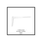Adilon Katlanır L Masa Konsolu Beyaz 2 Adet ( 1 Takım ) 40 cm Raf Demiri