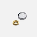 Adilon Metal 4'lü 20 mm Siyah Vida Kapağı
