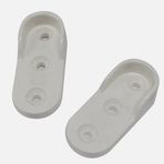 Adilon Oval Beyaz Plastık Askı Flanşı