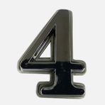 Adilon Plastik Mat Krom 4 Rakamı