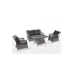 Adım Shops MENEKŞE 2+1+1+masa Rattan Bahçe Balkon Mobilyası