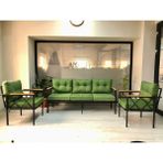 Adım Shops Safir 3 1 1 Bahçe,balkon,teras,cafe,çay Seti,oturma Grubu,koltuk Takımı 3lütakımlar - Yeşil