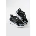 Adımist Çocuk Unisex Rahat Ortopedik Taban Cırtlı Hafif Sneaker Spor Ayakkabı (LENTO CIRTLI) - Siyah